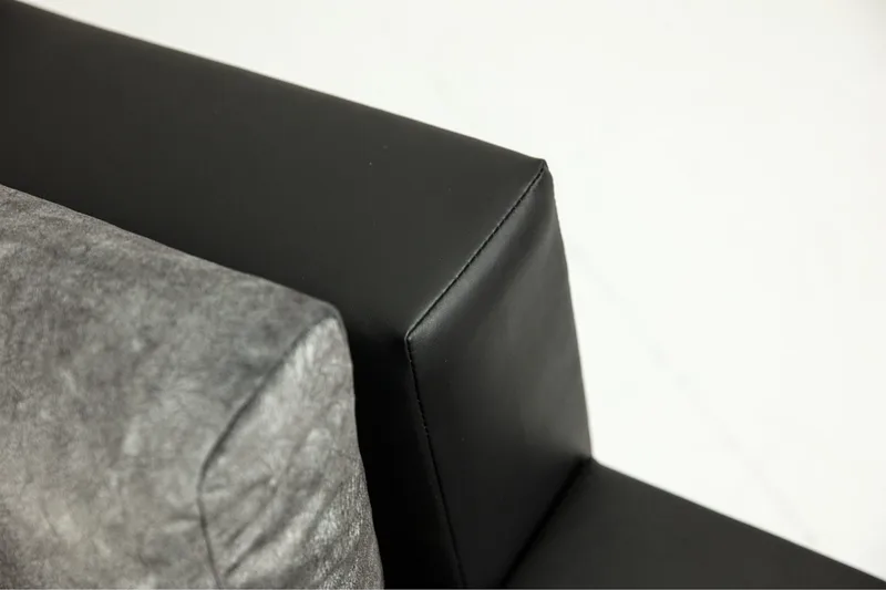 Bäddsoffa med divan - Svart - Products - Möbler - Soffa - Bäddsoffa - Bäddsoffa divan