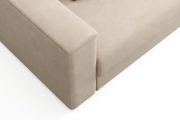 Bergen Extra Djup 3-sits Bäddsoffa med vändbar divan och förvaring - Beige - Products - Möbler - Soffa - Bäddsoffa - Bäddsoffa divan