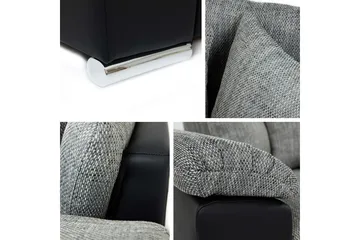 Camior Bäddsoffa m. Divan 3-sits - Vit/Svart - Products - Möbler - Soffa - Bäddsoffa - Bäddsoffa divan