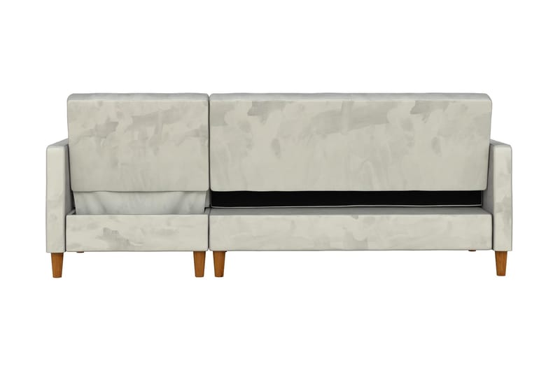 Celine 3-sits Divanbäddsoffa Sammet/Ljusgrå - Dorel Home - Products - Möbler - Soffa - Bäddsoffa - Bäddsoffa divan
