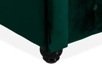 Chesterfield Lyx 3-sits Framåtbäddad bäddsoffa i sammet - Mörkgrön / Grön - Products - Möbler - Soffa - Bäddsoffa - 3 sits bäddsoffa