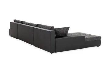 Cillo 2-sits Bäddsoffa - Svart/Grå - Products - Möbler - Soffa - Bäddsoffa - U bäddsoffa