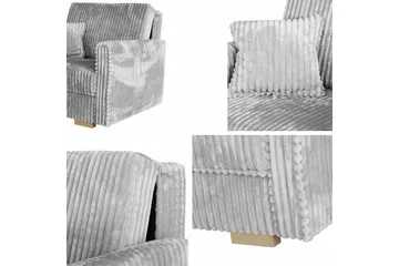 Denegal 2-sits liten bäddsoffa i Sammet - Beige - Products - Möbler - Soffa - Bäddsoffa - 2 sits bäddsoffa