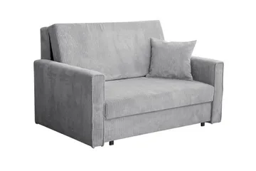 Denegal 2-sits liten bäddsoffa i Tyg - Grå - Products - Möbler - Soffa - Bäddsoffa - 2 sits bäddsoffa