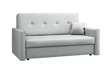 Denegal 2-sits liten bäddsoffa i Plysch - Grå - Products - Möbler - Soffa - Bäddsoffa - 2 sits bäddsoffa