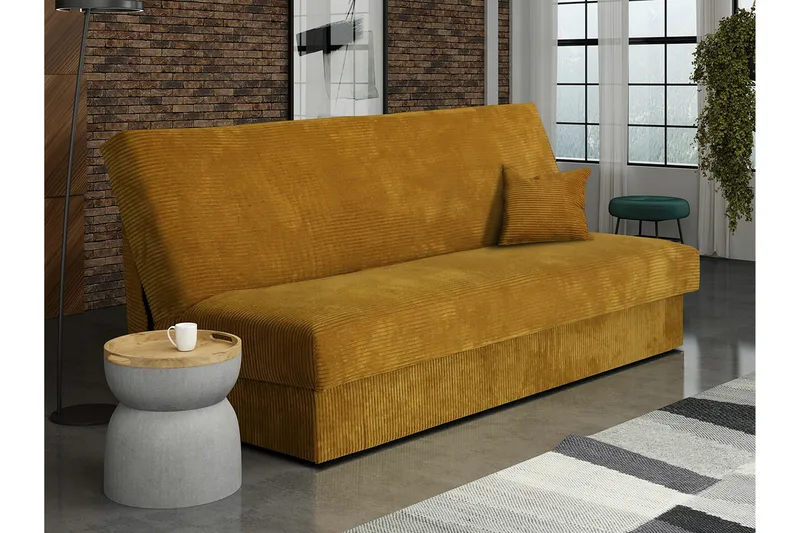 Denegal 3-sits Bäddsoffa Dark yellow - Products - Möbler - Soffa - Bäddsoffa - 3 sits bäddsoffa