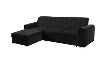 Denegal 3-sits Hörnbäddsoffa Black - Products - Möbler - Soffa - Bäddsoffa - Bäddsoffa divan