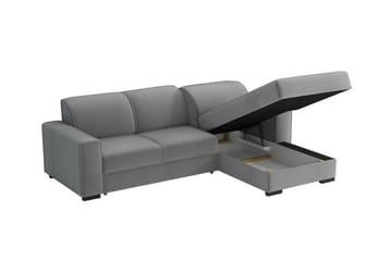Denegal 3-sits Hörnbäddsoffa Dark grey - Products - Möbler - Soffa - Bäddsoffa - Hörnbäddsoffa