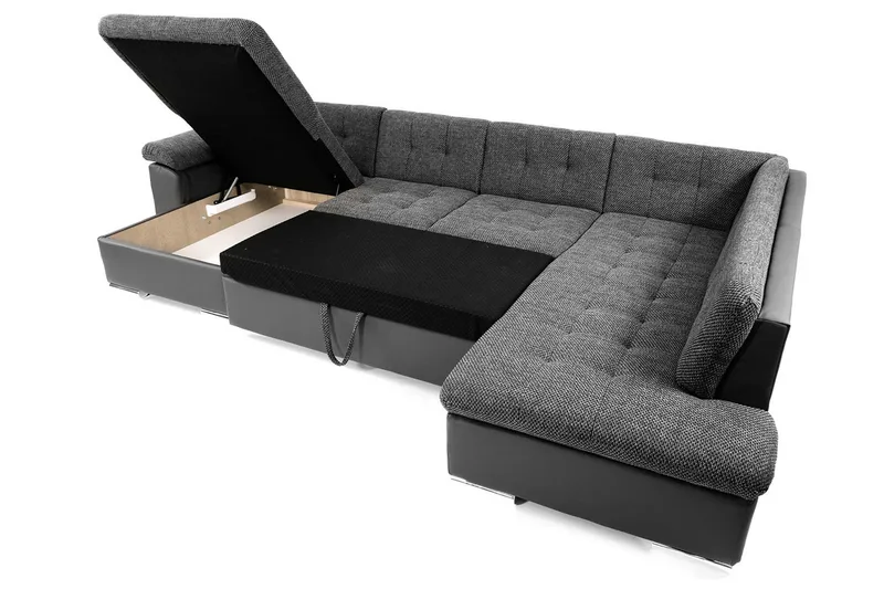 Dynir Bäddsoffa Divan Vänster - Mörkgrön - Products - Möbler - Soffa - Bäddsoffa - Bäddsoffa divan