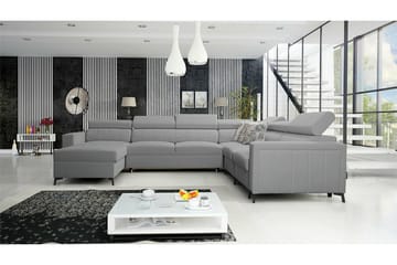 Galbally 5-sits Hörnbäddsoffa Light grey/Dark grey - Products - Möbler - Soffa - Bäddsoffa - Hörnbäddsoffa