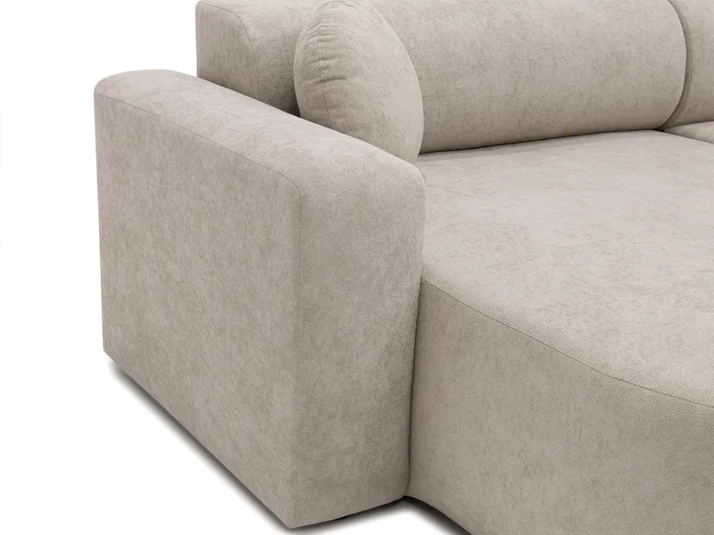 Hanish Bäddsoffa Dubbeldivan 5-sits - Grå - Products - Möbler - Soffa - Bäddsoffa - U bäddsoffa