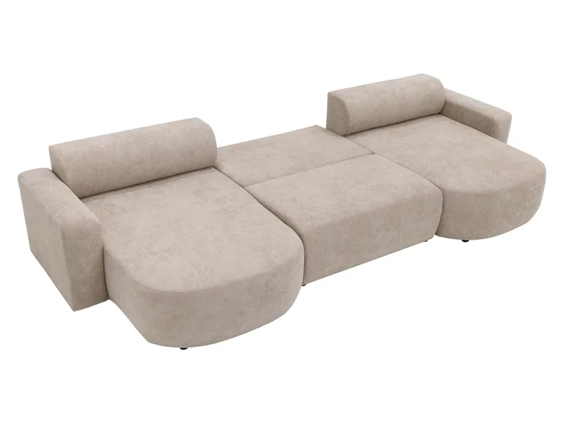 Hanish Bäddsoffa Dubbeldivan 5-sits - Vit - Products - Möbler - Soffa - Bäddsoffa - U bäddsoffa