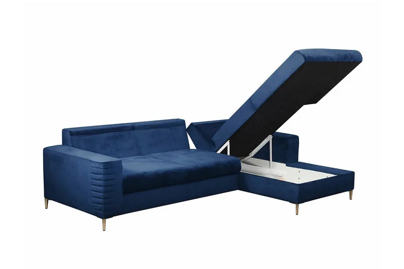 Kintore 3-sits Hörnbäddsoffa Dark Orange - Products - Möbler - Soffa - Bäddsoffa - Hörnbäddsoffa