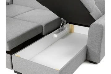 Kintore 6-sits Hörnbäddsoffa White - Products - Möbler - Soffa - Bäddsoffa - Hörnbäddsoffa