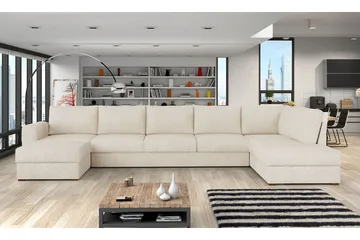 Kintore 6-sits Hörnbäddsoffa White - Products - Möbler - Soffa - Bäddsoffa - Hörnbäddsoffa