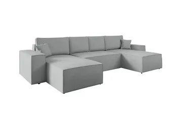 Knocklong 4-sits Hörnbäddsoffa - Grå - Products - Möbler - Soffa - Bäddsoffa - Hörnbäddsoffa