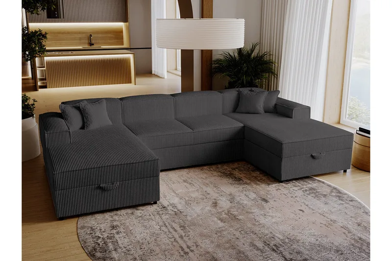 Knocklong 4-sits Hörnbäddsoffa - Products - Möbler - Soffa - Bäddsoffa - Hörnbäddsoffa