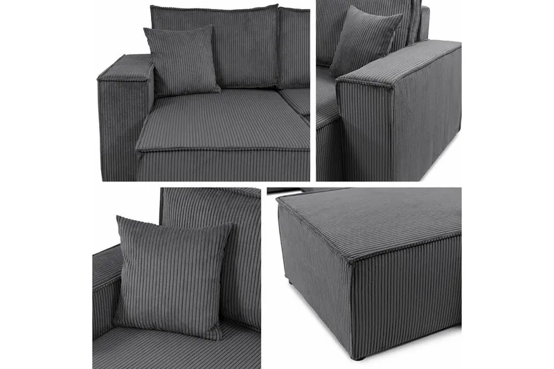 Magston 4-sits Hörnbäddsoffa - Products - Möbler - Soffa - Bäddsoffa - U bäddsoffa