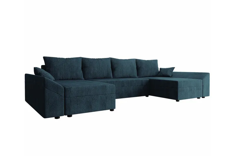 Midfeld 4-sits Hörnbäddsoffa Dark blue - Products - Möbler - Soffa - Bäddsoffa - Hörnbäddsoffa