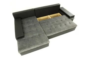 Naoma 3-sits Hörnbäddsoffa Dark blue - Products - Möbler - Soffa - Bäddsoffa - Bäddsoffa divan