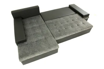 Naoma 3-sits Hörnb äddsoffa Dark blue - Products - Möbler - Soffa - Bäddsoffa - Bäddsoffa divan