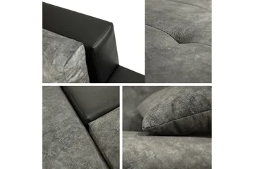 Naoma Bäddsoffa m. Divan 3-sits - Svart/Brun - Products - Möbler - Soffa - Bäddsoffa - Bäddsoffa divan