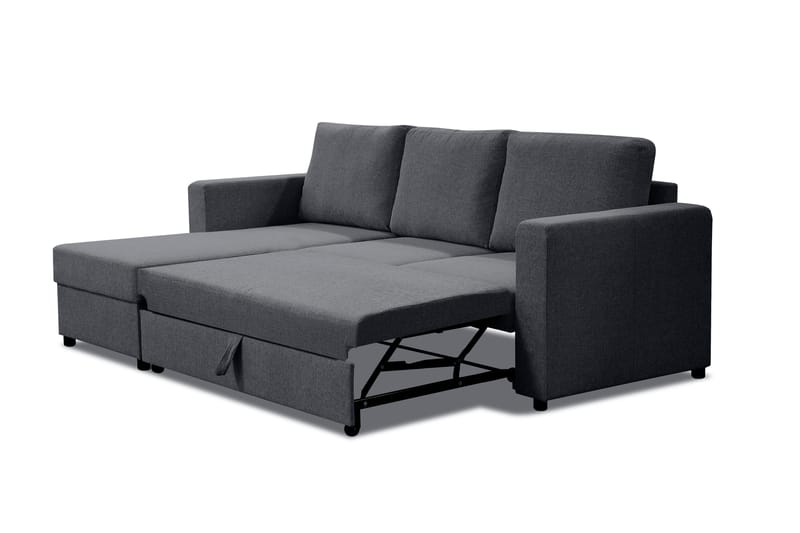 Paris Bäddsoffa 3-sits med Divan Vändbar - Grå - Products - Möbler - Soffa - Bäddsoffa - Bäddsoffa divan