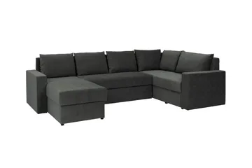 Staffin 4-sits Hörnbäddsoffa Dark grey - Products - Möbler - Soffa - Bäddsoffa - Hörnbäddsoffa