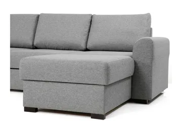 Taberk Bäddsoffa med Divan och Schäslong 5-sits i Chenille - Grön - Products - Möbler - Soffa - Bäddsoffa - Bäddsoffa divan