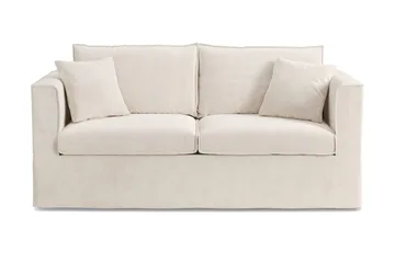 Travstad 3-sits Bäddsoffa i Chenille frammåtbäddad, Beige