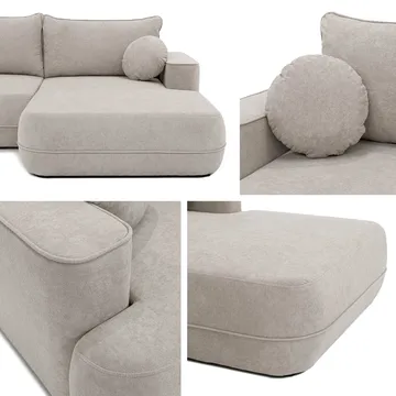 Uppland Bäddsoffa med Divan 3-sits - Vit - Products - Möbler - Soffa - Bäddsoffa - Bäddsoffa divan