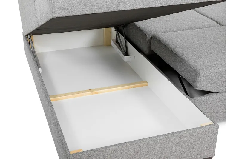 Wilma 6-sits Bäddsoffa - Svart - Products - Möbler - Soffa - Bäddsoffa - Bäddsoffa divan