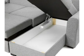 Wilma Hörnsoffa Vänster - Svart - Products - Möbler - Soffa - Bäddsoffa - Bäddsoffa divan