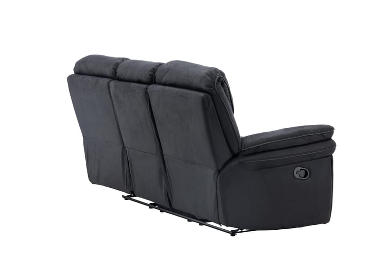 Saranda Reclinersoffa - Svart - Products - Möbler - Soffa - Biosoffa & reclinersoffa - 3 sits biosoffa & reclinersoffa