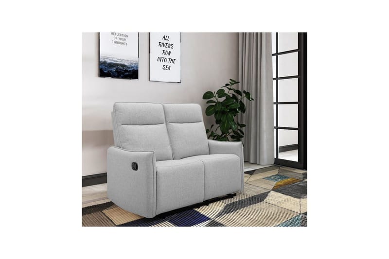 Lugo Reclinersoffa 2-sits - Grå - Products - Möbler - Soffa - Biosoffa & reclinersoffa