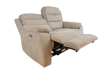 Mimi Reclinersoffa 2-sits 153x93x102 cm Ljusgrå Bok - Products - Möbler - Soffa - Biosoffa & reclinersoffa