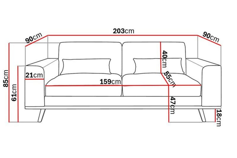 Copenhagen 2-sits Manchestersoffa - Beige - Products - Möbler - Soffa - 2 sits soffa