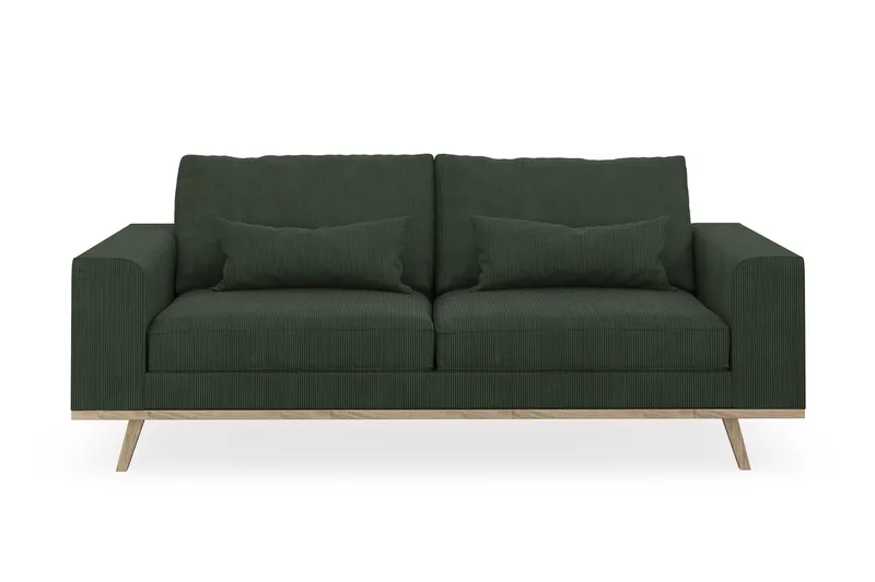 Copenhagen 2-sits Manchestersoffa, Mörkgrön