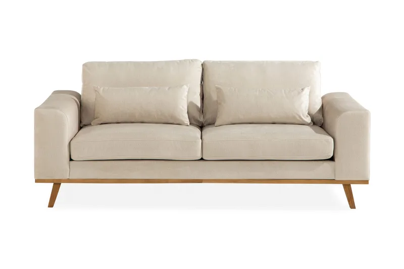 Copenhagen 2-sits Sammetssoffa, Beige