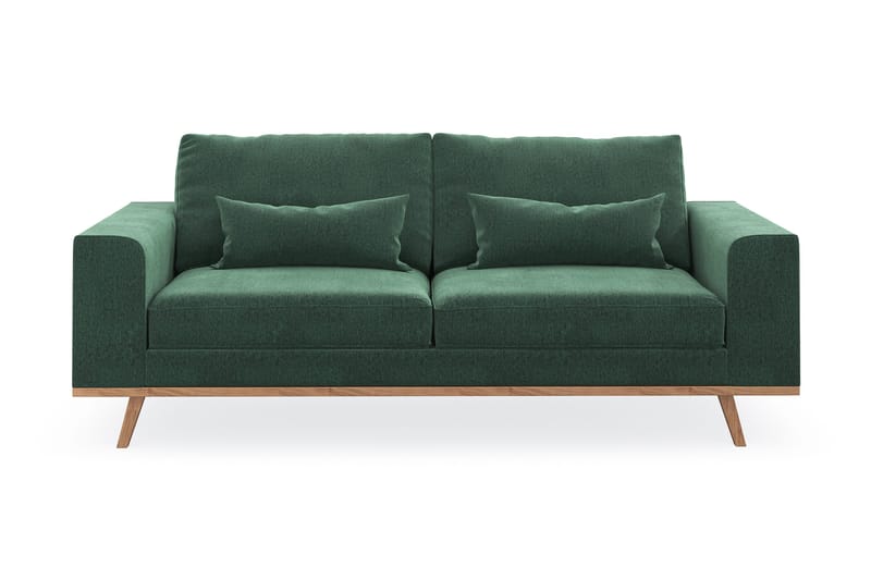 Copenhagen 2-sits Sammetssoffa, Mörkgrön