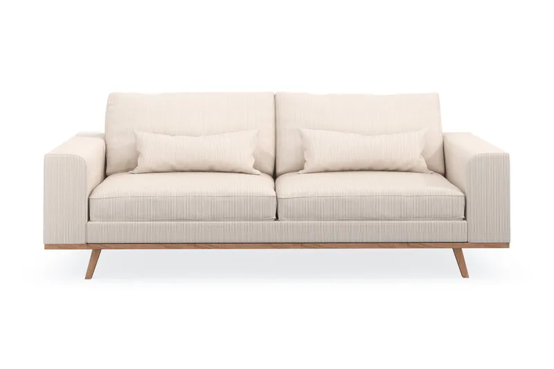 Copenhagen 3-sits Manchestersoffa, Beige
