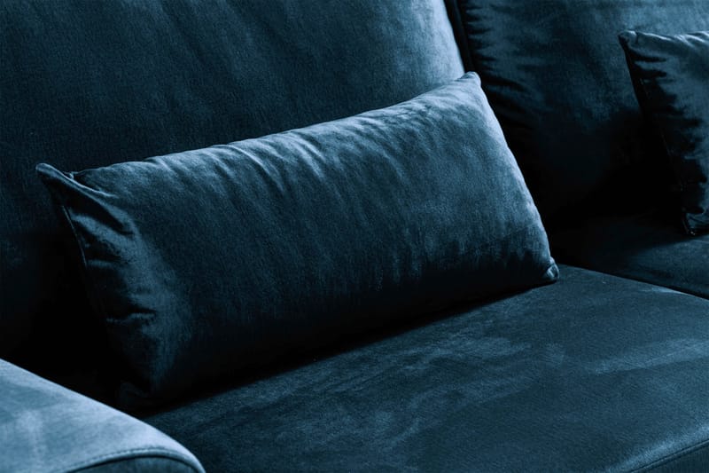 Copenhagen 3-sits Sammetssoffa - Blå - Products - Möbler - Soffa - 3 sits soffa