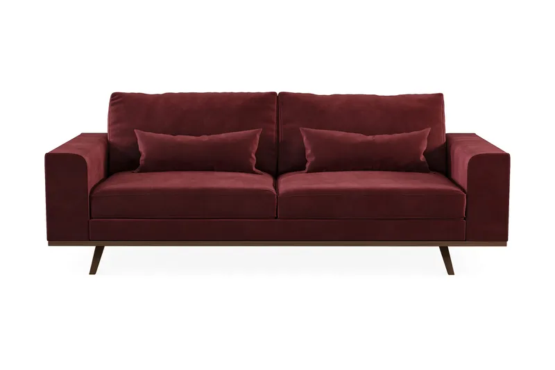 Copenhagen 3-sits Sammetssoffa, Lila