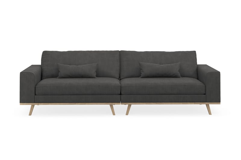 Copenhagen 4-sits Manchestersoffa, Mörkgrå