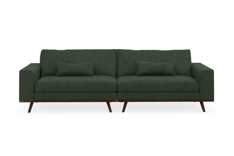 Copenhagen 4-sits Manchestersoffa, Mörkgrön