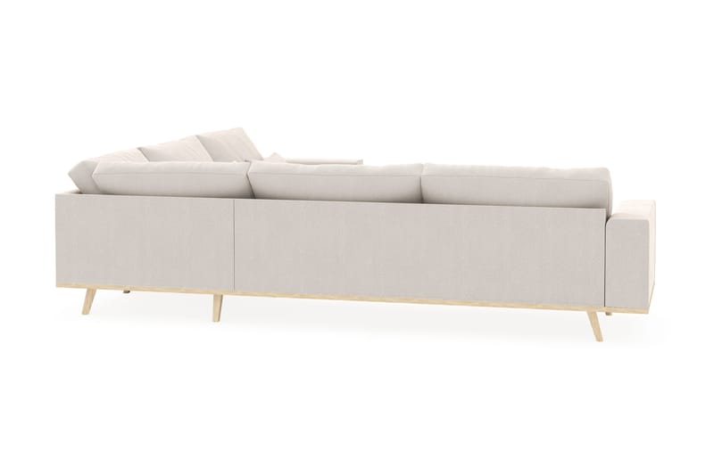 Copenhagen 6-sits L-formad Hörnsoffa i Sammet - Krämvit - Products - Möbler - Soffa - Sammetssoffa