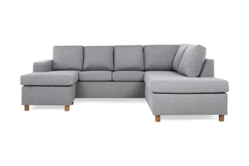 Crazy 4-sits Högervänd U-formad Large Soffa med Divan och Schäslong i Tyg