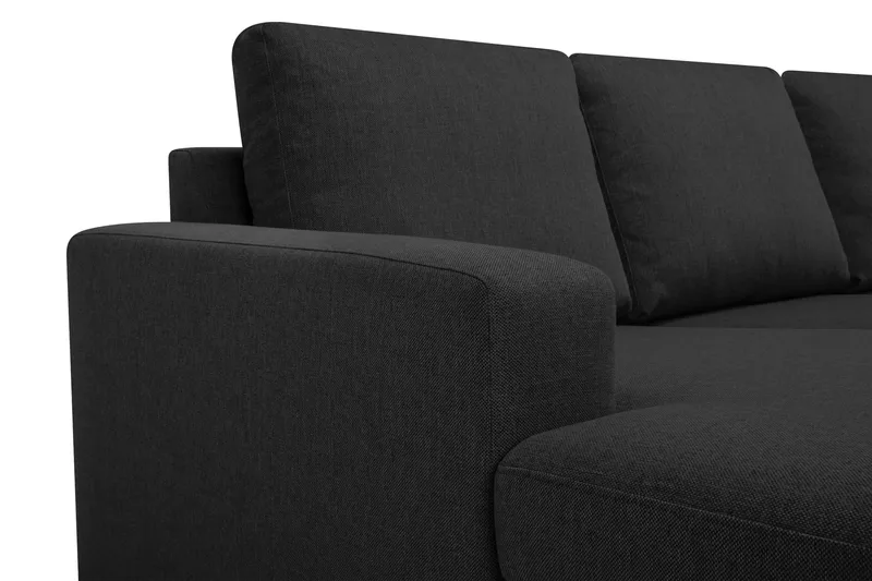 Crazy 4-sits U-formad Soffa med dubbeldivan i Tyg - Antracit - Products - Möbler - Soffa - U-soffa