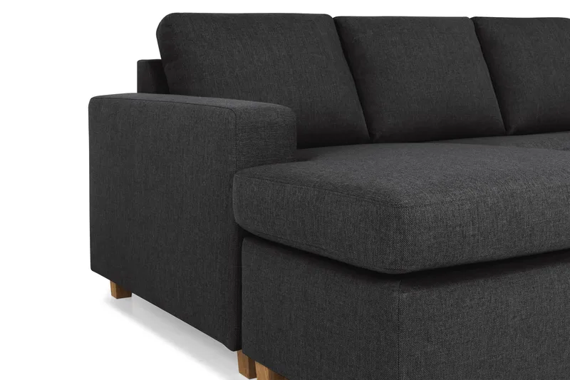 Crazy 5-sits Högervänd U-formad X-Large Soffa med Divan och Schäslong i Tyg - Antracit - Products - Möbler - Soffa - U-soffa