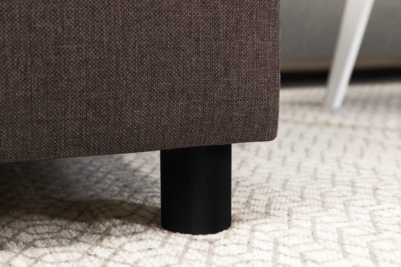 Crazy 5-sits Högervänd U-formad X-Large Soffa med Divan och Schäslong i Tyg - Brun - Products - Möbler - Soffa - U-soffa